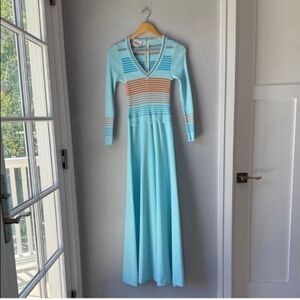 1970s Maxi Dress Vintage Giamo Knits